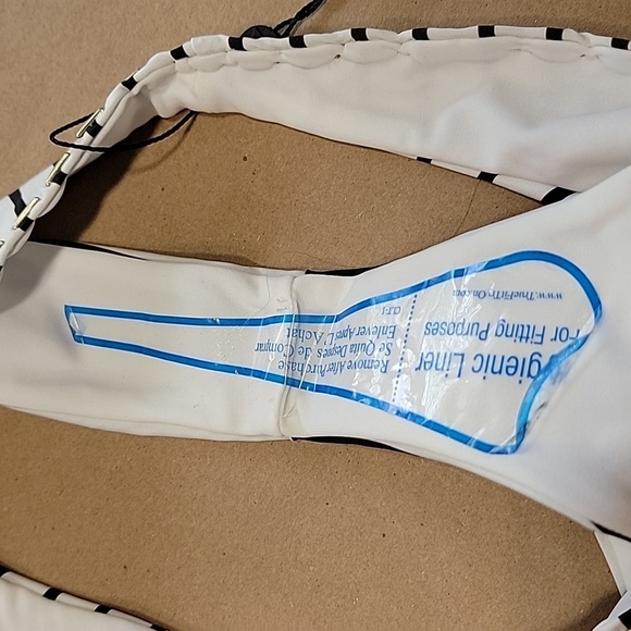 NWT!!! SAME Los Angeles SKIN BY SAME Shea Marie Studded Striped Bikini Bottom - Picture 8 of 8